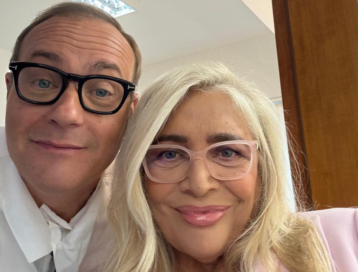 tommaso cerno e mara venier ph press